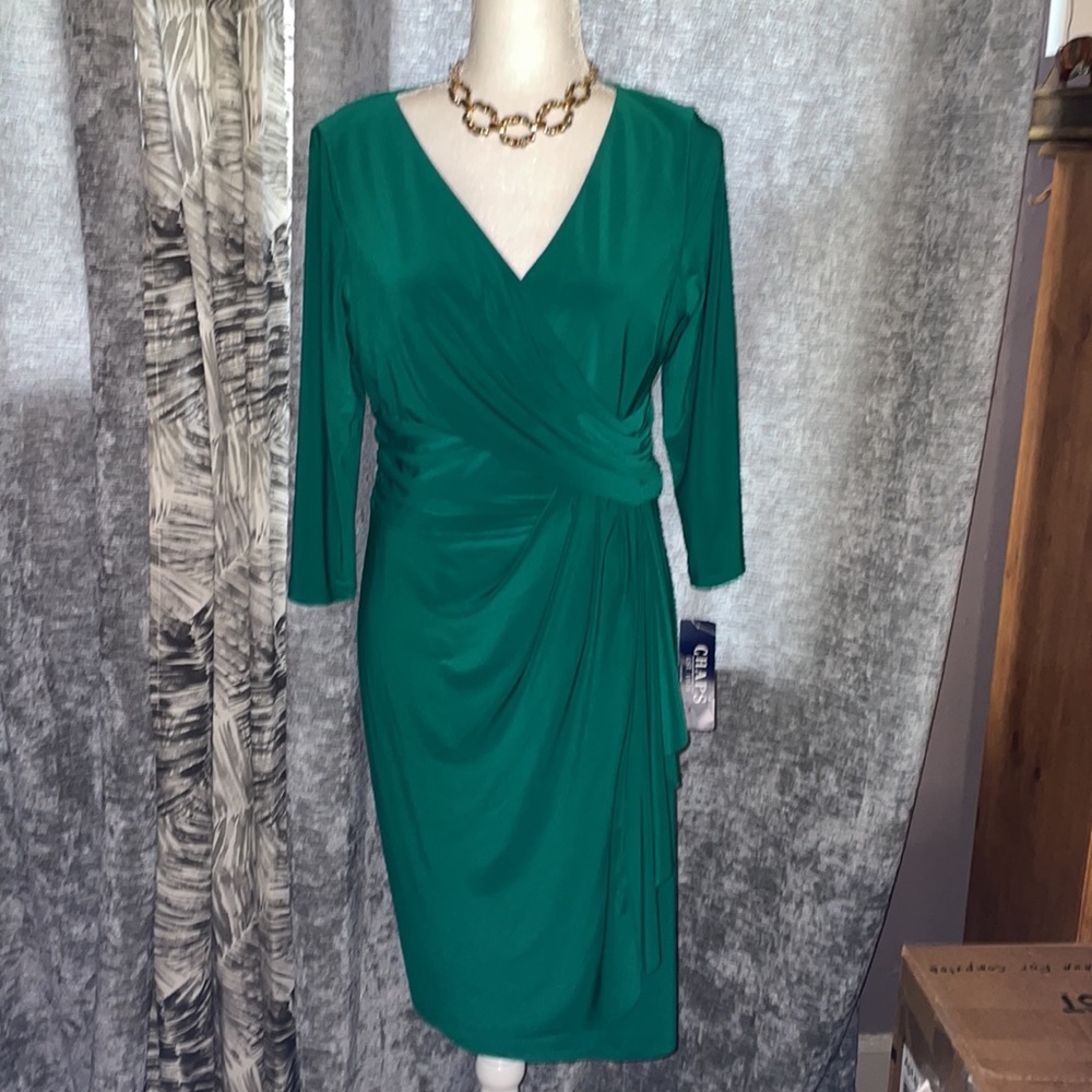 Chaps large jade dress